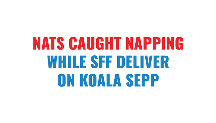 NATS CAUGHT NAPPING WHILE SFF DELIVER ON KOALA SEPP